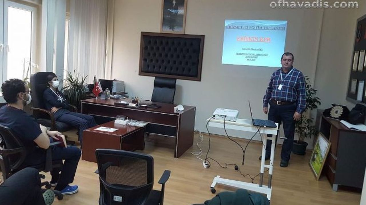 Uzman Dr Aydın’dan Acil hekimlerine hizmet içi eğitim