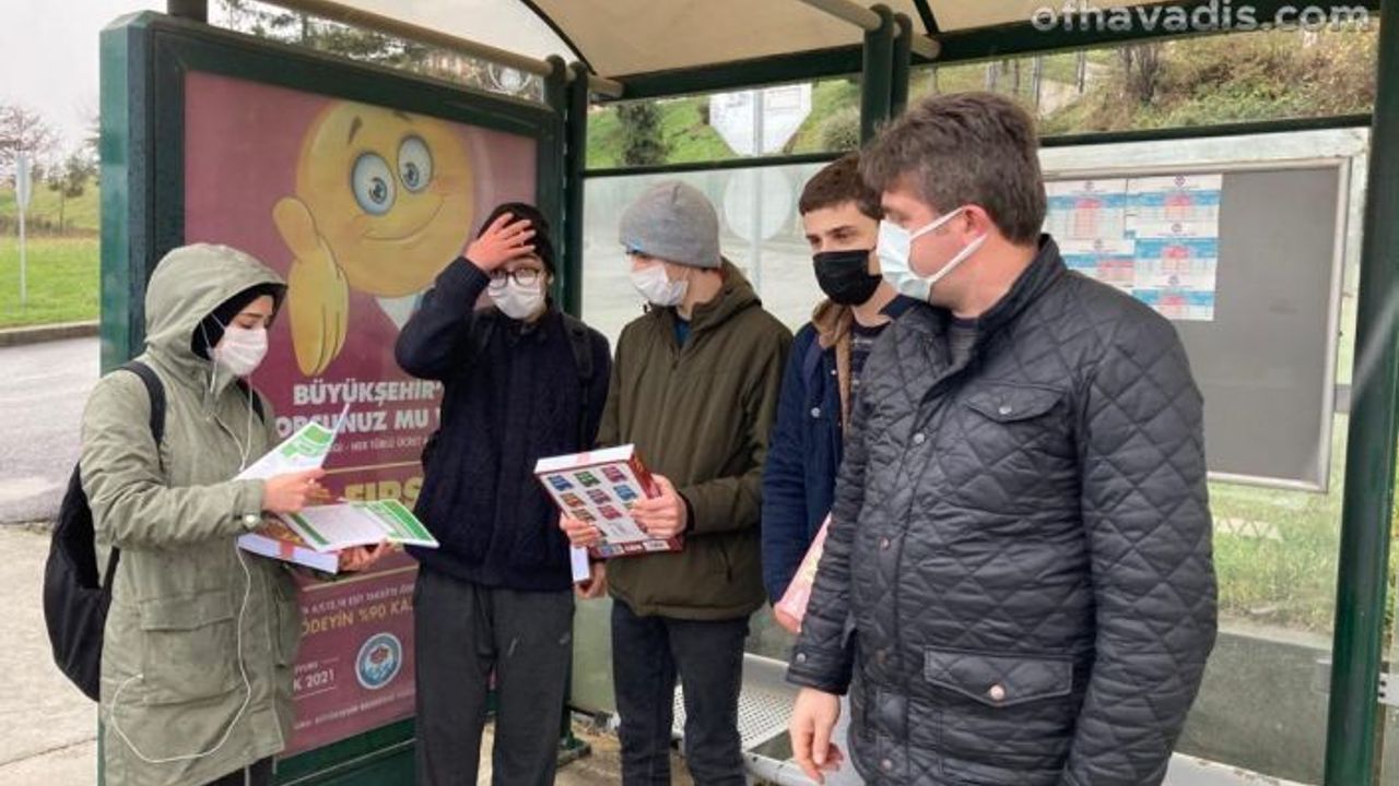 Of Fen Lisesinden öğrencilere kaynak ve moral desteği