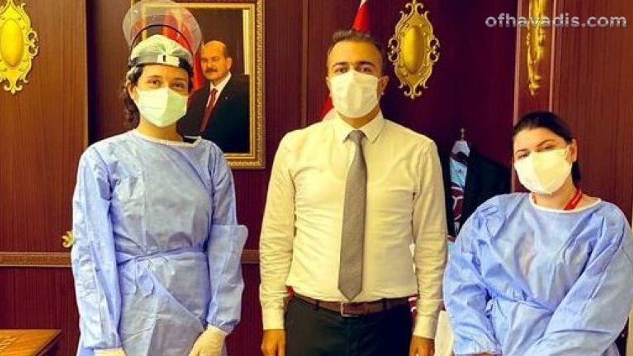 Kaymakam Çiçek Covid aşısı oldu