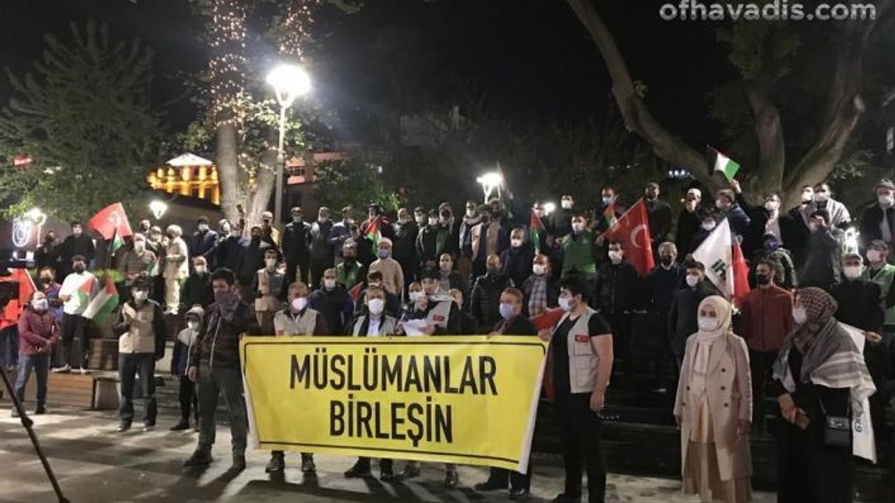 İHH’dan terörist İsrail’e tepki, Kudüs’e destek gösterisi