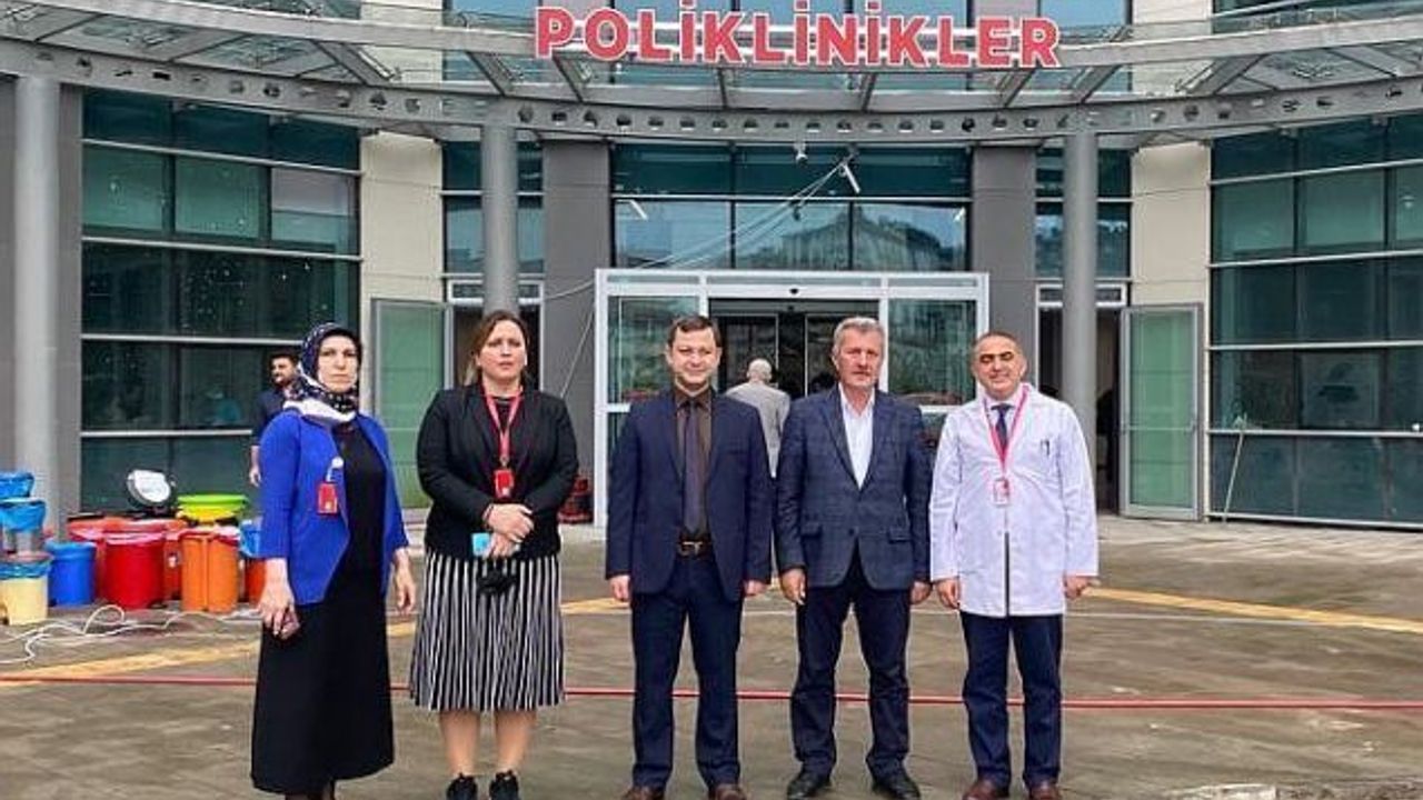 Kaymakam Demirer ve başkanlardan yeni hastaneye ziyaret