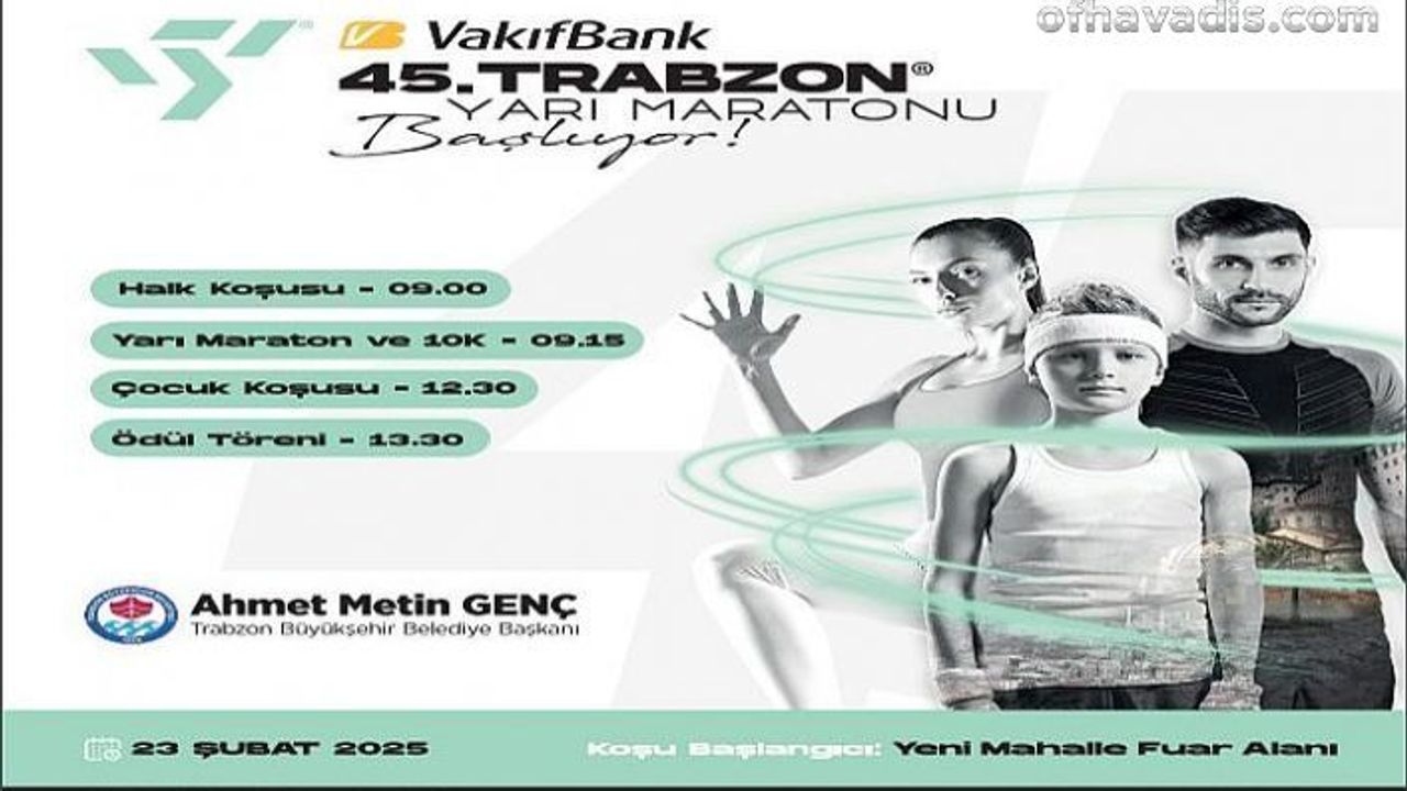 Trabzon Yarı Maratonu'na rekor başvuru