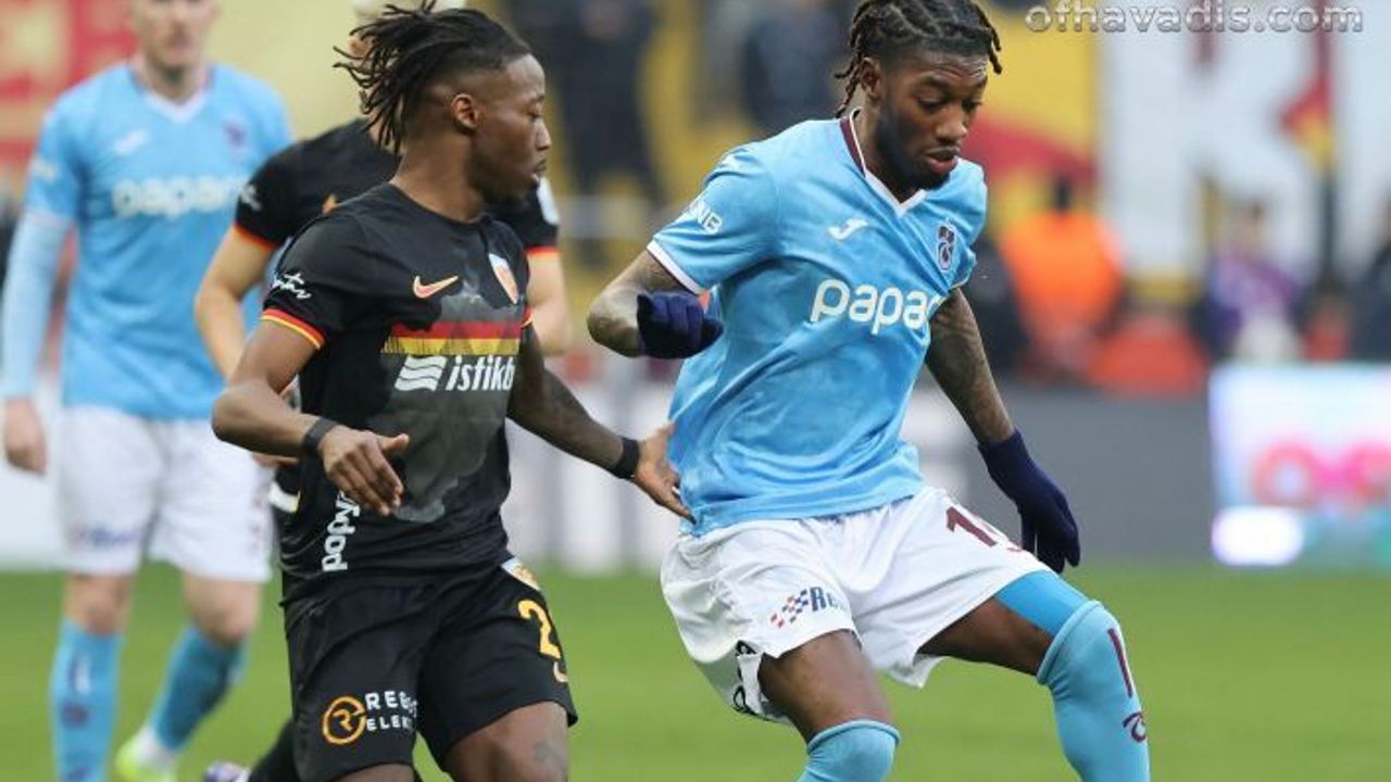 Trabzonspor Kayseri'spor ile golsüz berabere kaldı