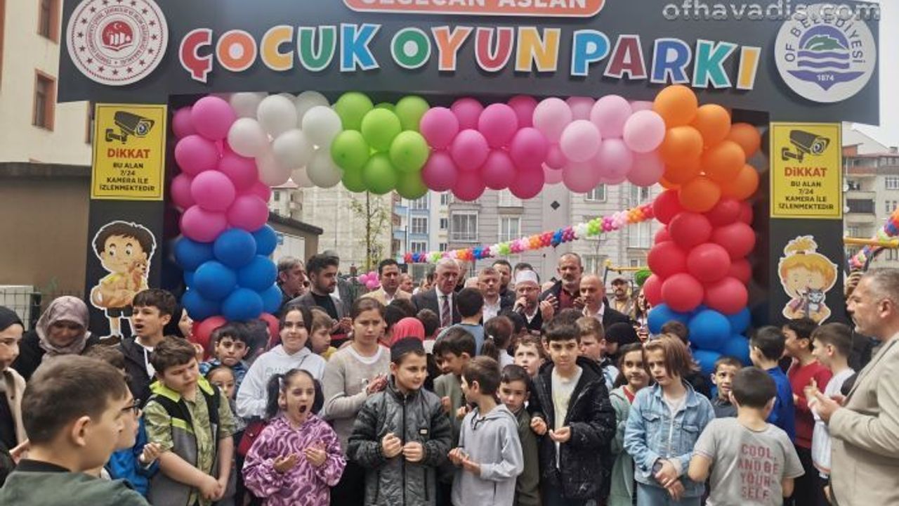 Of Belediyesi Özgecan Aslan parkı hizmete açıldı