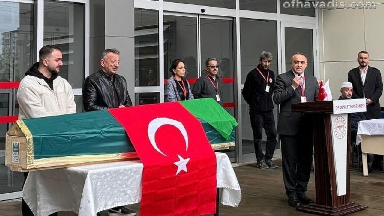Of Devlet Hastanesi Hatice Şen’i uğurladı