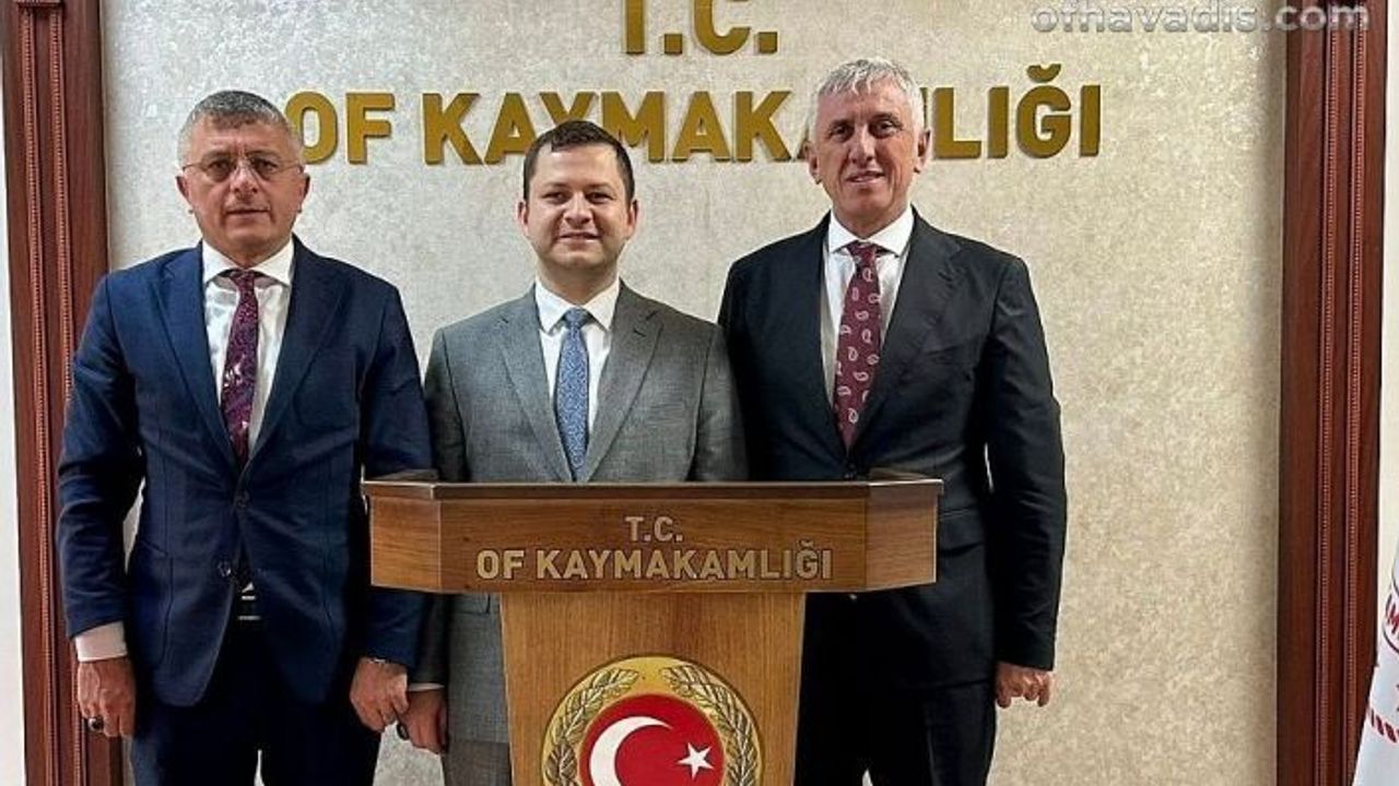 Başkanlar Sarıalioğlu ve Baykal’dan Kaymakam Demirer'e veda ziyareti