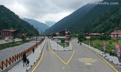 Uzungöl yolu yenilendi