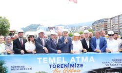 Sürmene'de kapalı otopark ve pazar yerinin temeli atıldı
