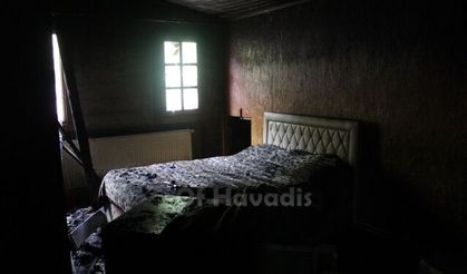 Ballıca’da bir ev yanarak kullanılamaz hale geldi