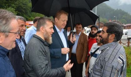 Vali Yavuz Uzungöl’de incelemelerde bulundu