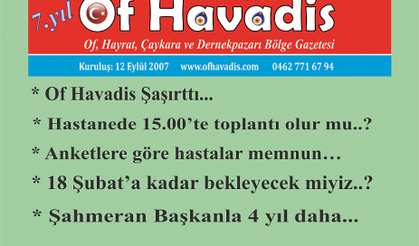 Of Havadis şaşırttı...