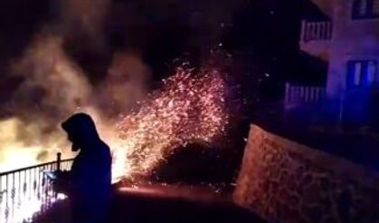 Kıyıcık’taki yangının imdadına yağmur yetişti