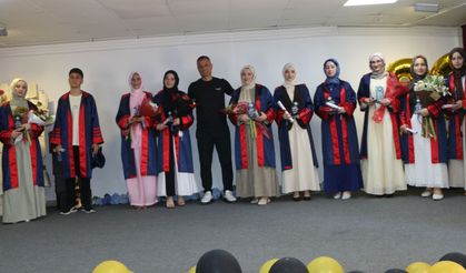 Of Anadolu İmam Hatip Lisesinde mezuniyet heyecanı