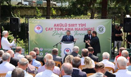 Başkan Genç’ten Of’ta çay üreticilerine 75 akülü çay toplama makinası desteği