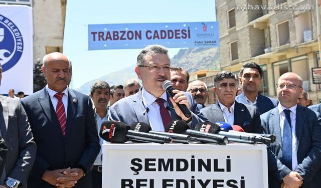 Şemdinli'de ‘Trabzon Caddesi’ açıldı