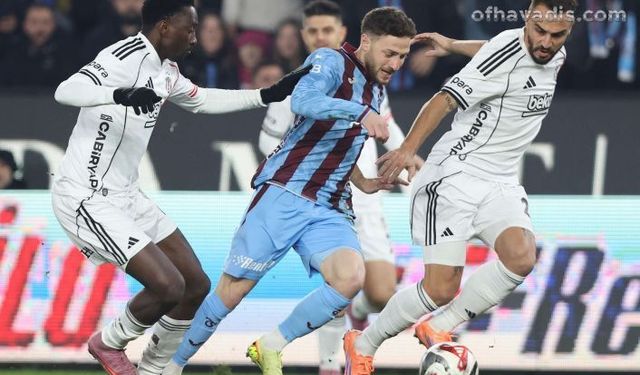 Trabzonspor Beşiktaş’ı elinden kaçırdı