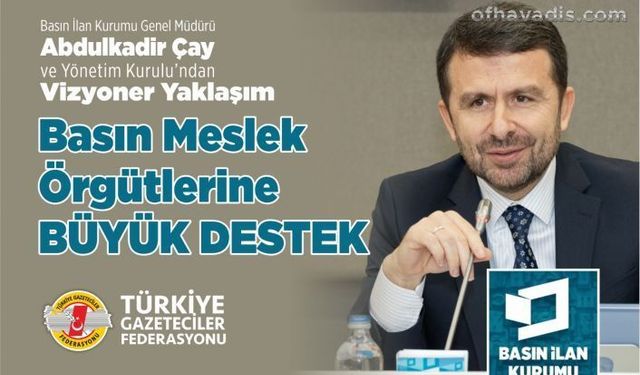 TGF’den BİK Genel Müdürü Çay’a teşekkür