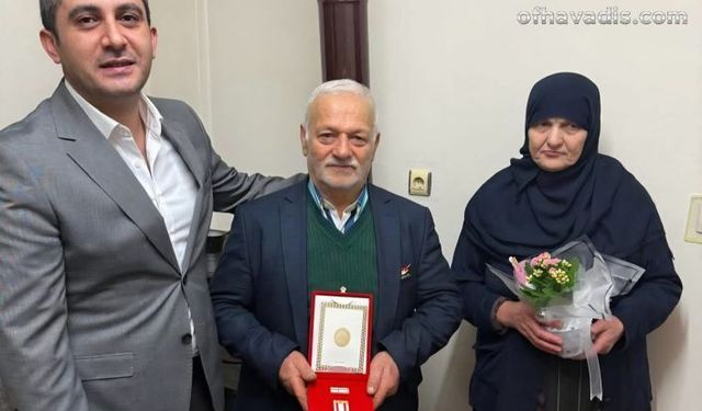 Kaymakam Akça’dan Kıbrıs Gazisi Acar’a ziyaret