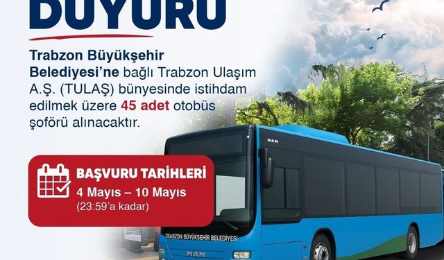 Otobüs şoförlüğü için büyükşehire başvurular sürüyor