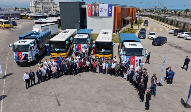 Büyükşehir filosuna 5 yeni araç dahil edildi