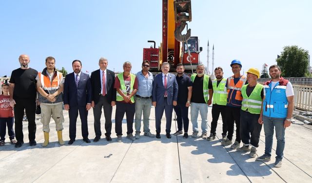 Başkan Genç, Reşadiye Viyadüğü'nde incelemelerde bulundu