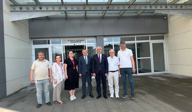 Başkan Sarıalioğlu'ndan Of Devlet Hastanesi'ne ziyaret
