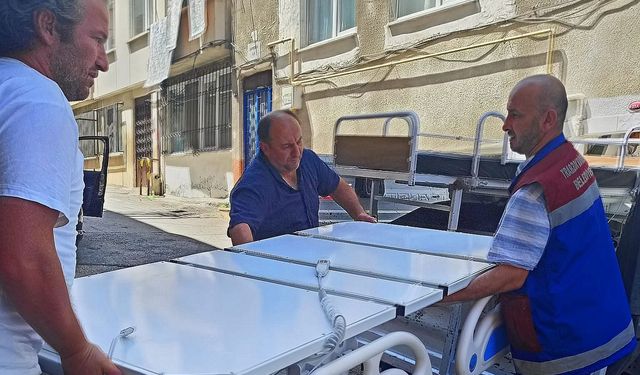 Büyükşehir'den ihtiyaç sahiplerine hasta yatağı desteği