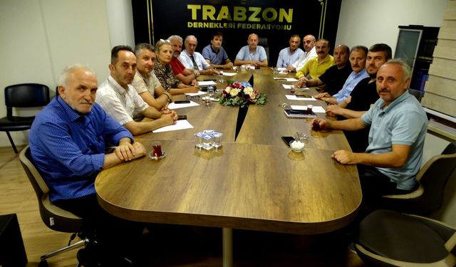 Trabzon Dernekler Federasyonu Trabzon’da toplandı