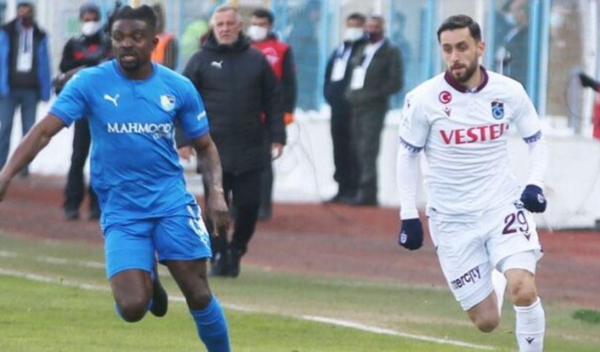 Trabzonspor’la Erzurumspor 1’er puanı paylaştılar