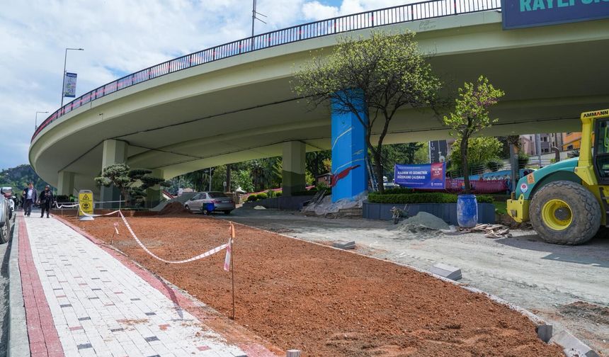 Meydan viyadük altı modern yaşam alanına dönüşüyor