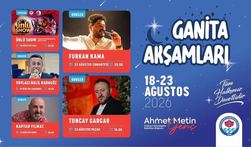 Ganita Akşamları’nda eğlence dolu bir hafta