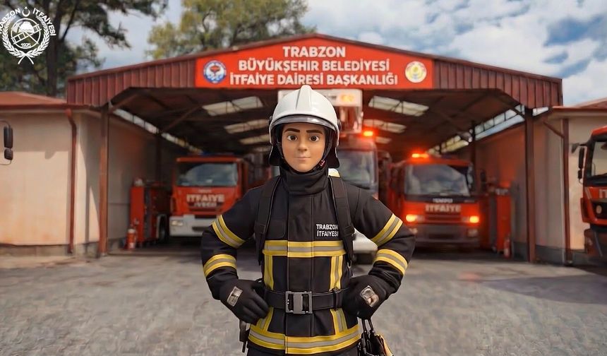 Trabzon İtfaiyesi'nden 'Yangında ne yapılmalı' animasyonu