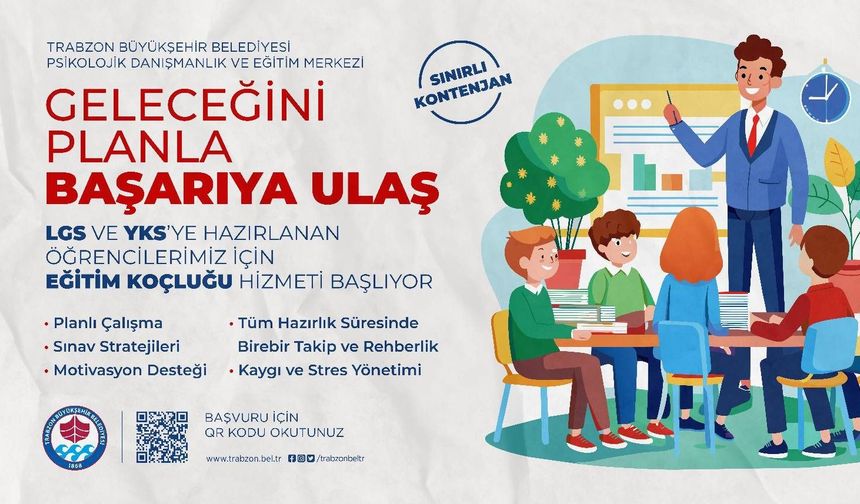 Büyükşehirden LGS ve YKS öğrencilerine destek