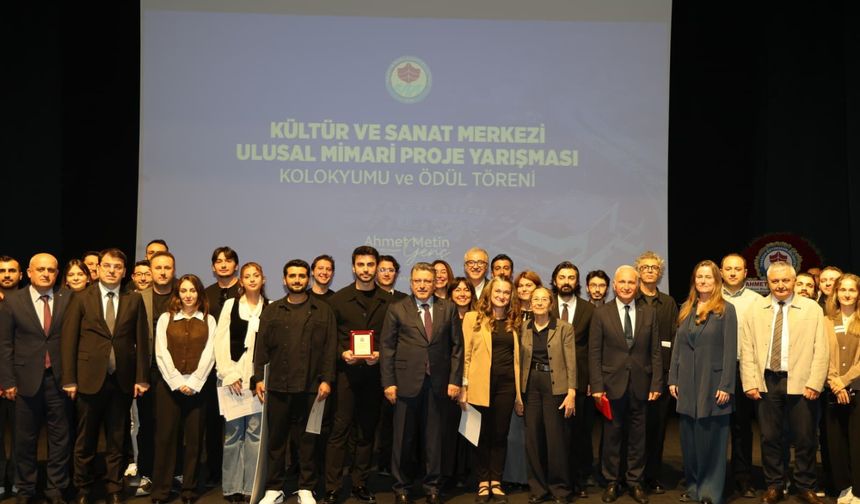 Kültür ve sanat merkezi proje yarışmasında ödüller sahiplerini buldu
